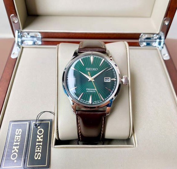 Đồng Hồ Nam Seiko Automatic Cocktail Green SRPD37J1