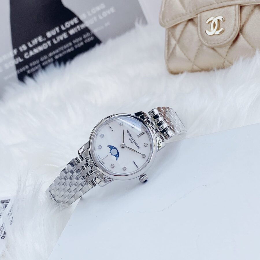 Đồng Hồ Frederique Constant Slimline Mother of Pearl FC-206MPWD1S6B