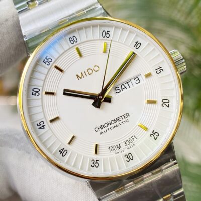 Đồng Hồ Mido Chronometer Automatic White Cream Dial M83409B111