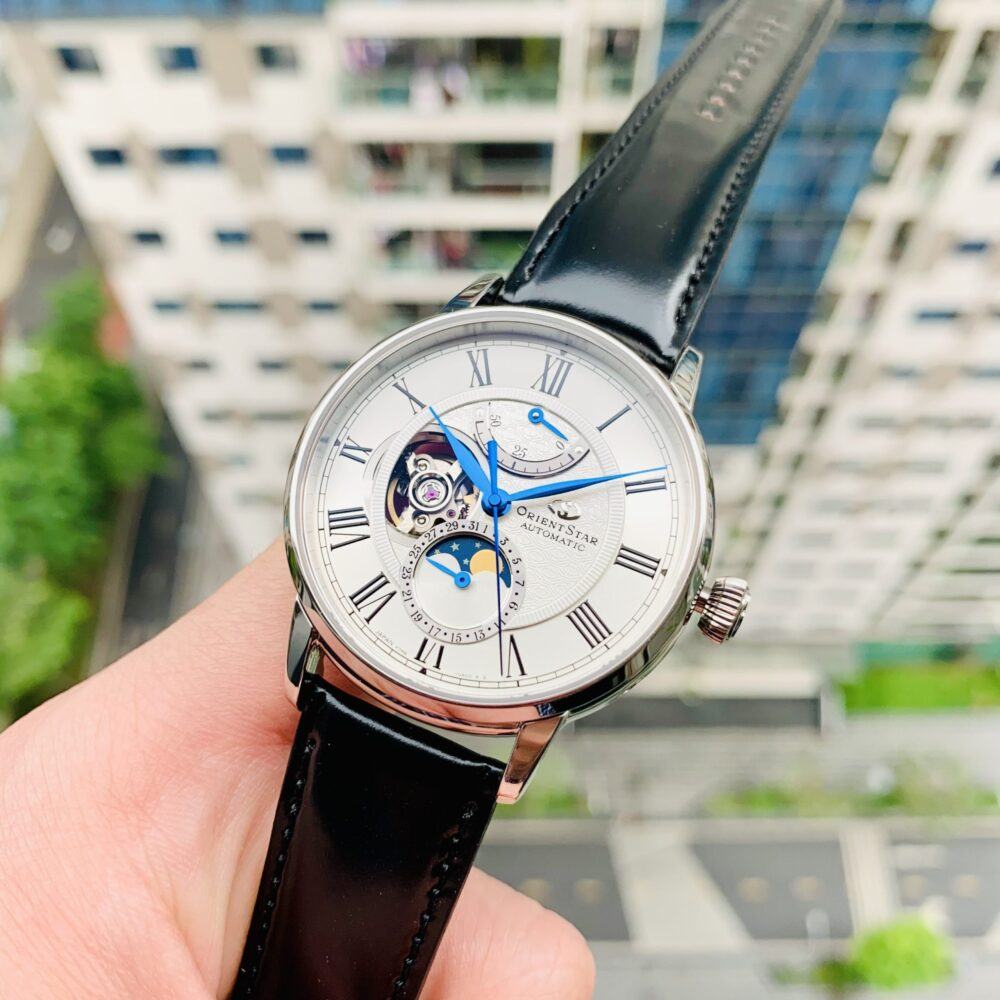 Đồng Hồ Orient Star Moonphase White 50h - RE-AY0106S