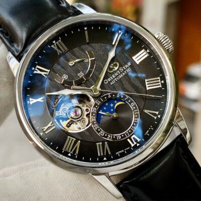 Đồng Hồ Orient Star Moonphase Black 50h - RE-AY0107N
