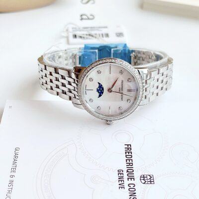 Đồng Hồ Nữ Frederique Constant Slimline Mother of Pearl FC-206MPWD1SD6B