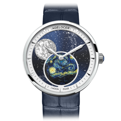 Đồng Hồ Nữ Agelocer Moon Phases 6501A6