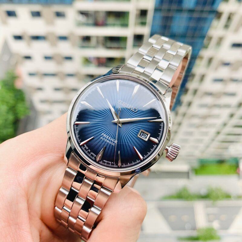 Đồng Hồ Nam Seiko Cocktail Blue - SARY123 màu mặt đỉnh