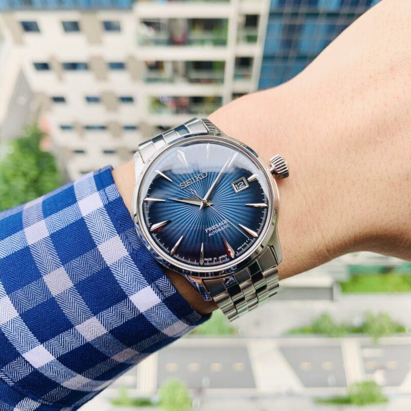 Đồng Hồ Nam Seiko Cocktail Blue - SARY123 màu mặt đỉnh