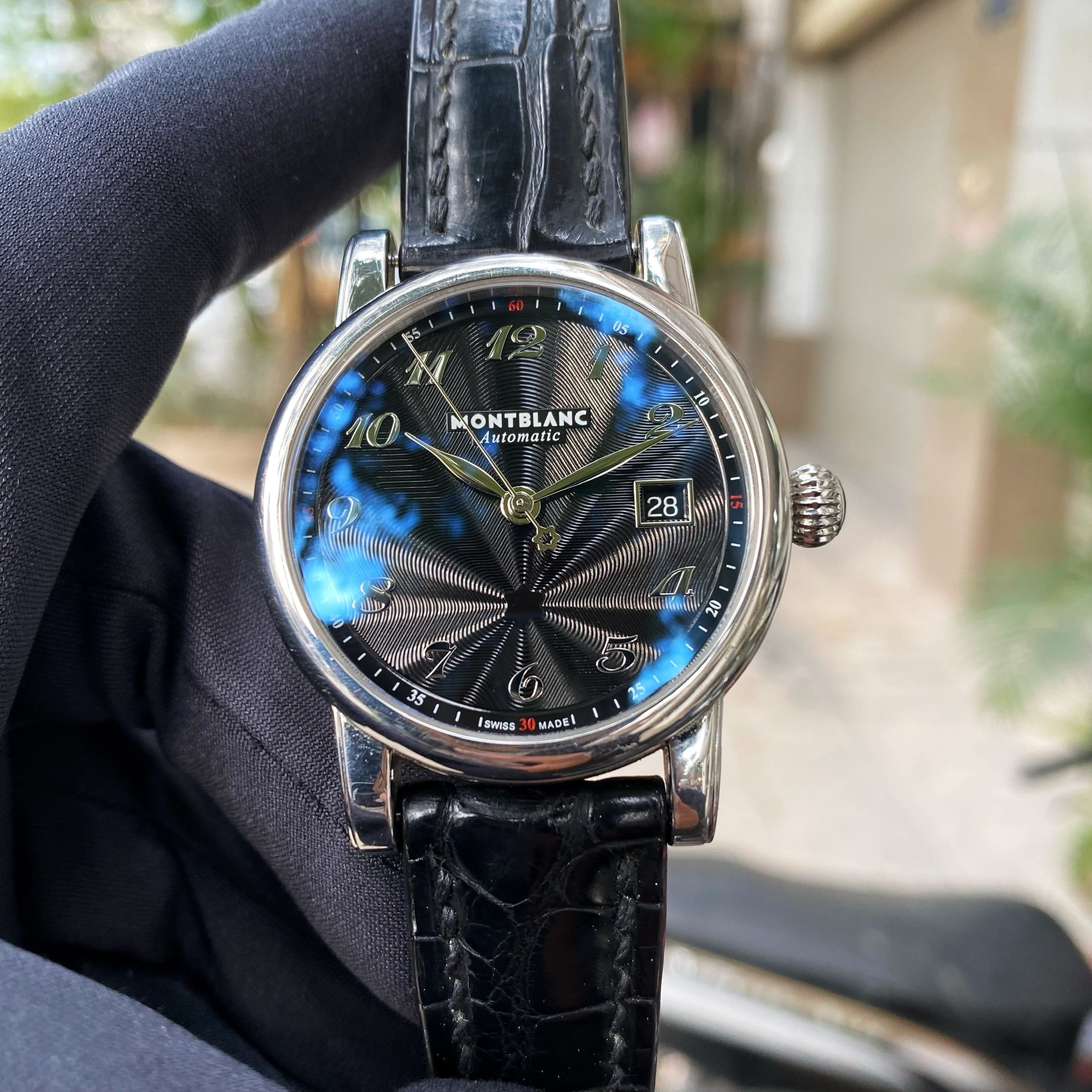 Đồng Hồ Montblanc Star Date Automatic Alligator Leather 107314