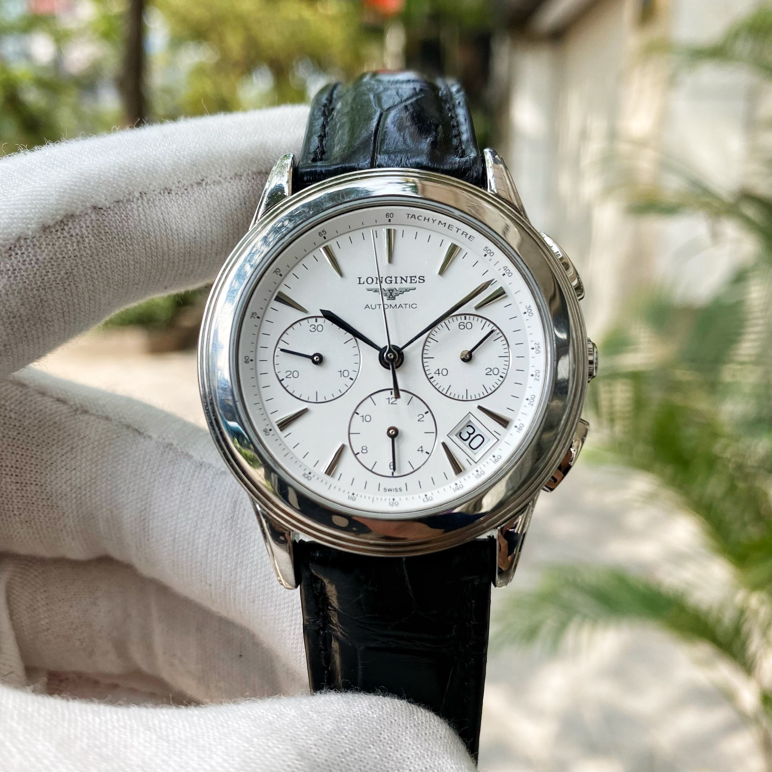 Đồng Hồ Longines Flagship Chronograph Stainless Steel L4.718.4 - Cũ