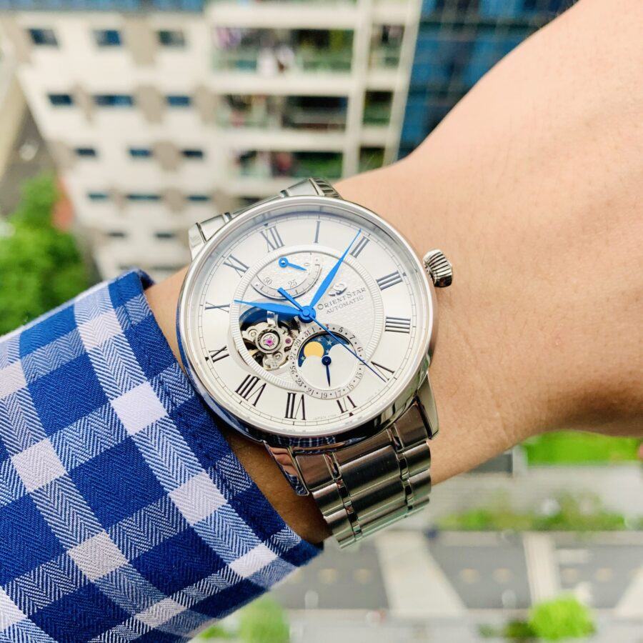 Đồng Hồ Orient Star Moonphase White 50h - RE-AY0102S