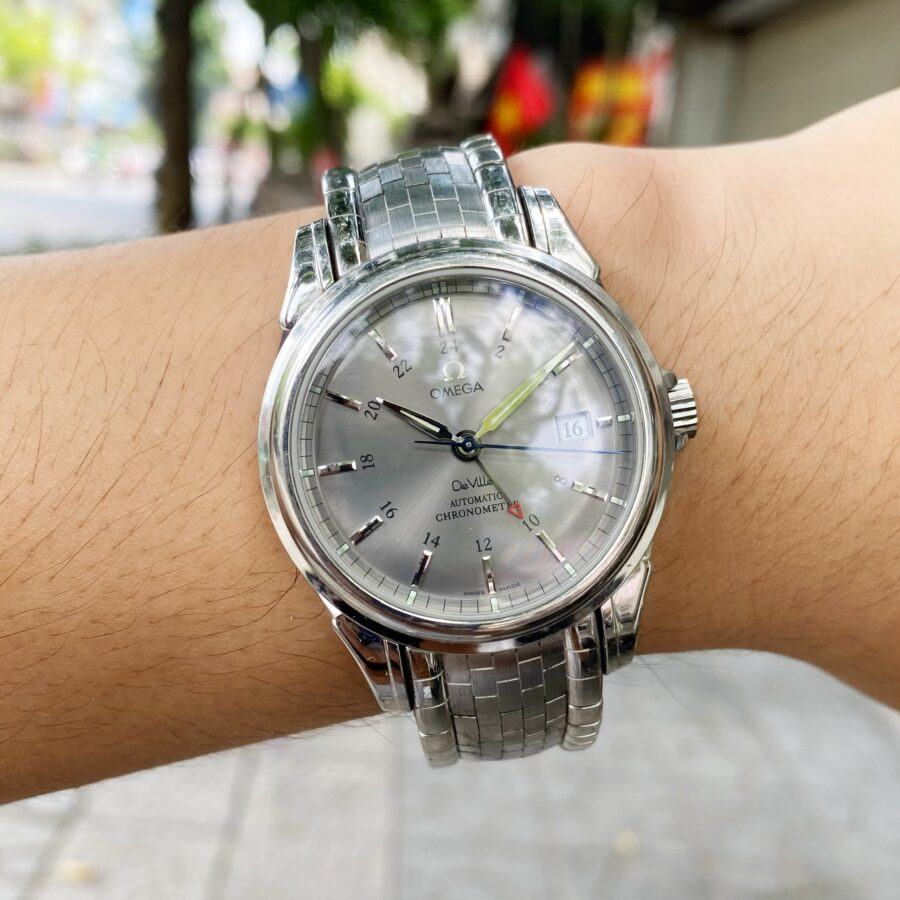Đồng Hồ Omega De Ville Co-Axial Chronometer GMT 4533.41.00 - Cũ