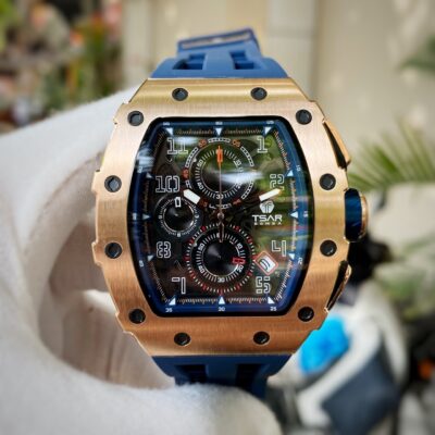 Đồng Hồ Tsar Bomba Quartz Tonneau Wristwatch TB8204Q-GBLUE