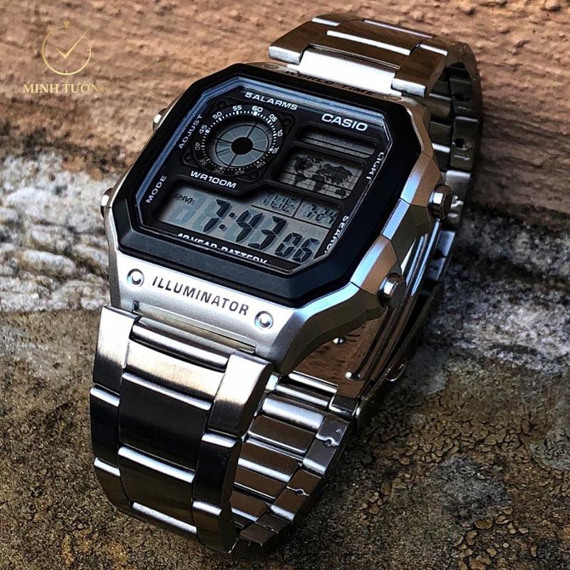 cách chỉnh đồng hồ casio illuminator